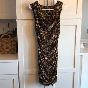 Fitted leopard dress